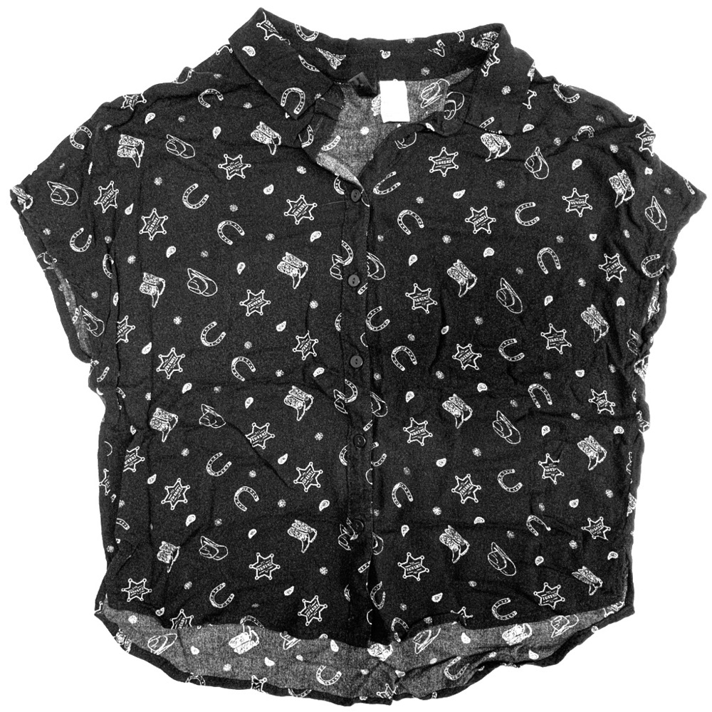 Cropped Button Down Shirt